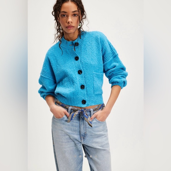 NWT Free People We The Free Bianca Cardi Malibu Size Large - Picture 1 of 10